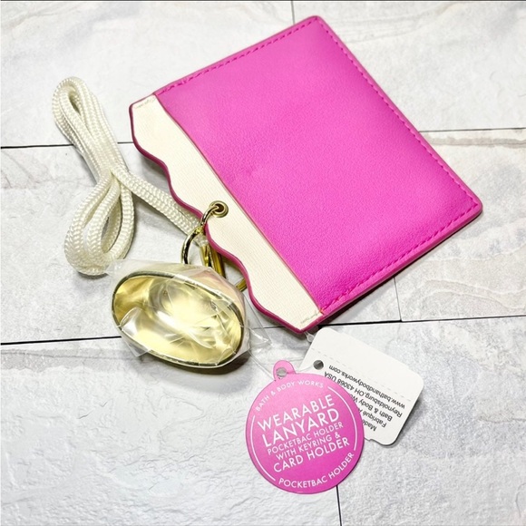 Bath & Body Works ID card holder Wearable ID Keyring Lanyard Pocketbac Holder - Picture 2 of 5